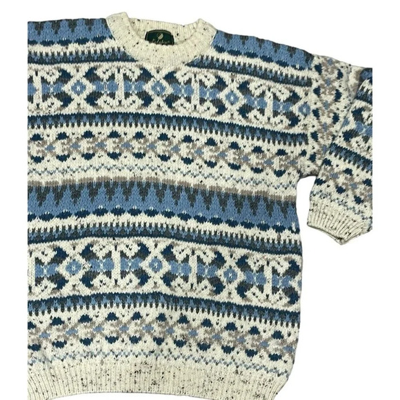 Vintage Eclypse Grandpa Crew Neck Wool Blend Sweater size Medium made in England - Picture 5 of 14